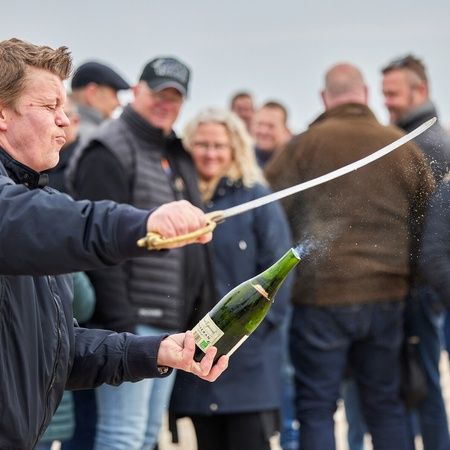 Champagne på Grenen