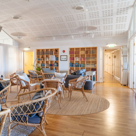 Stora konferenssalen + Biblioteket