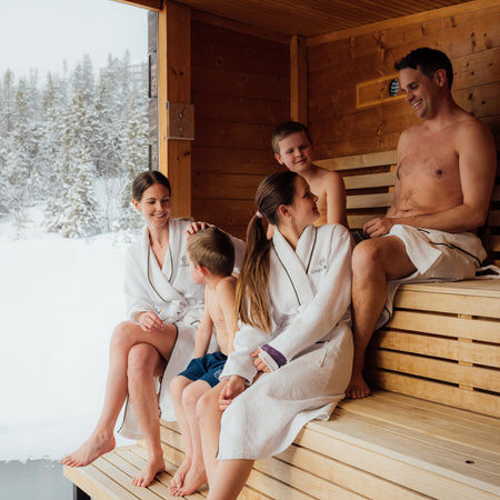 Flytende badstue på Kvitåvatn