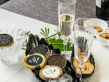 Caviar og Champagne smagning