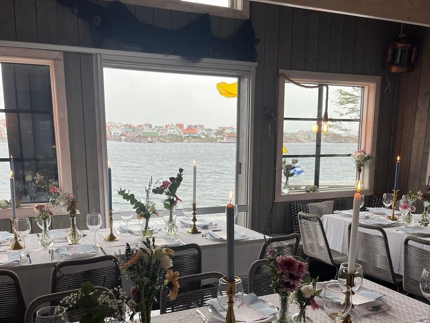Bröllop i sjöbod på västkusten